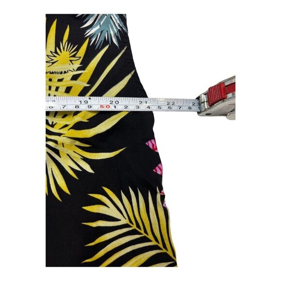 Laqeyko Womens XL Floral Tropical Top Tie Shoulder Bright Colorful Vacation - Picture 6 of 10